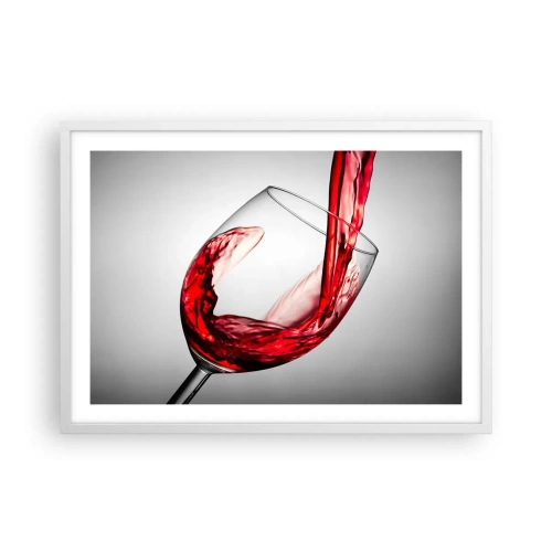 Plakat i hvid ramme - Farve - bevægelse - lyd - 70x50 cm