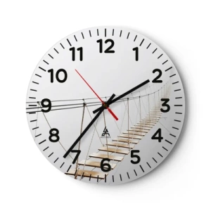 Vægur, Uret - Hvor vil det føre dig hen? - 40x40 cm