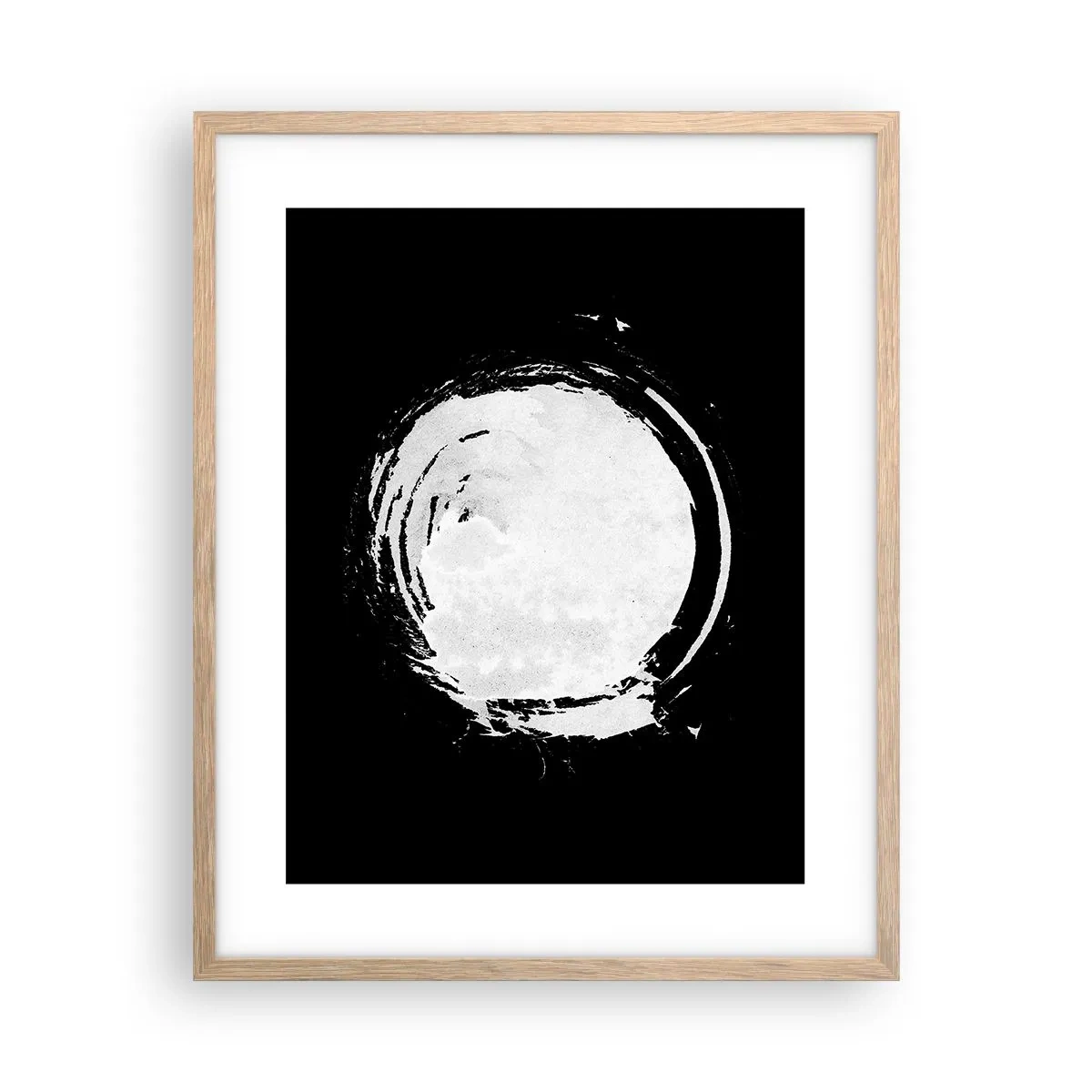 Plakat i ramme af lyst egetræ - Den gode vej ud - 40x50 cm