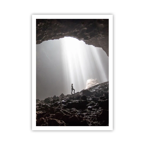 Plakat - Lysende grotte - 70x100 cm