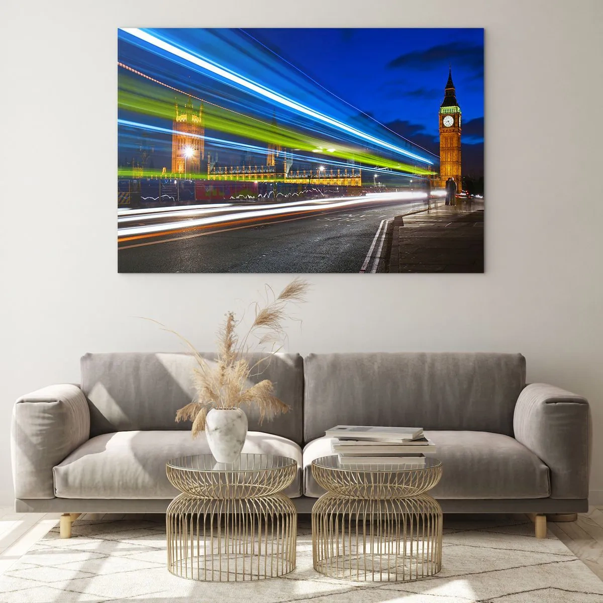 Billede på glas - Under Big Ben's øjne - 100x70 cm