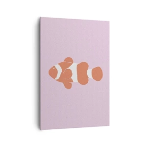 Lærredstryk - Billede på lærred - I koraller til ansigt og hale - 70x100 cm