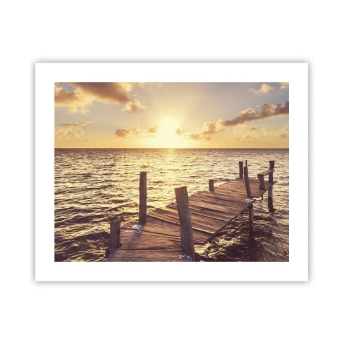 Plakat - Gyldent land af blidhed - 50x40 cm