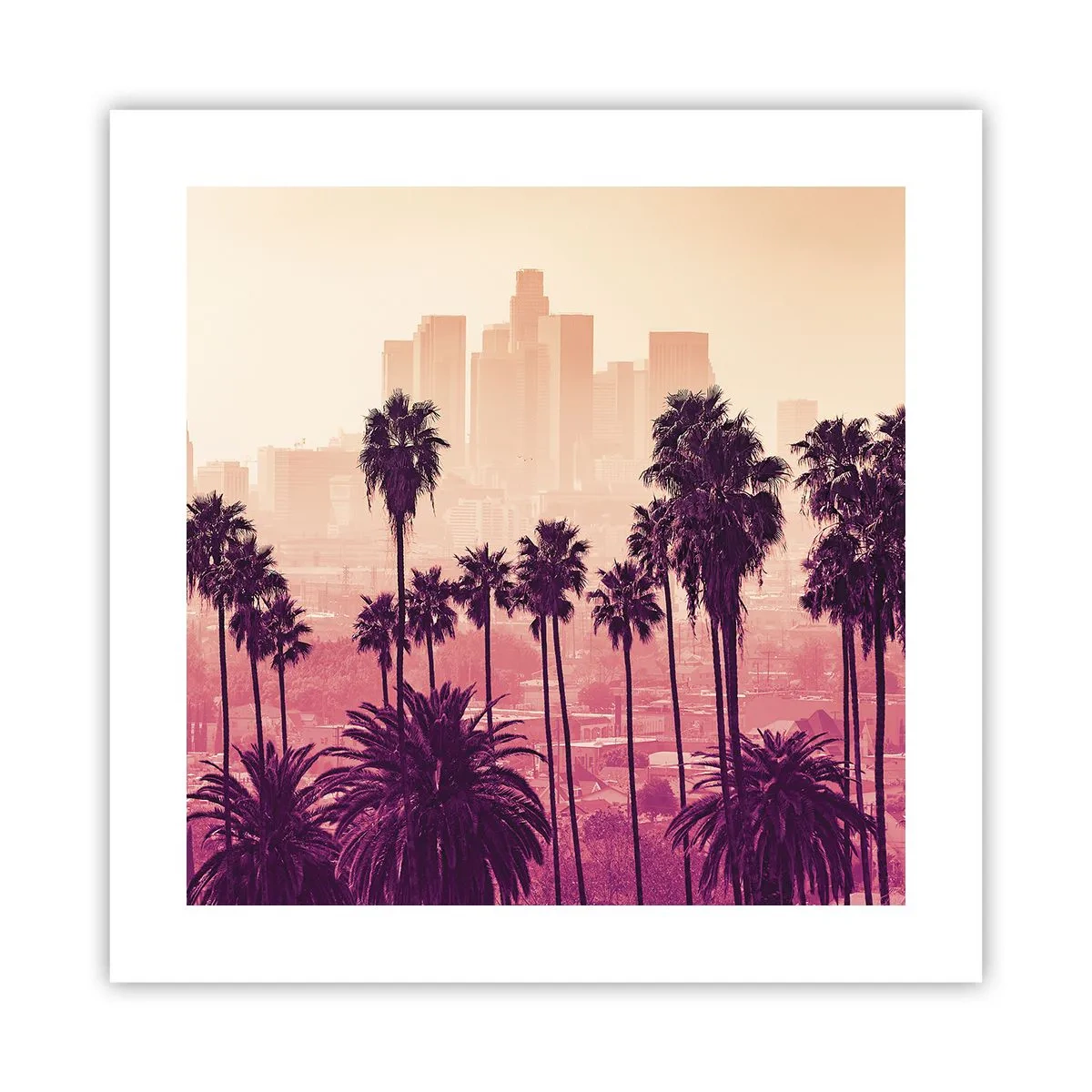 Plakat - Landskab i Californien - 40x40 cm