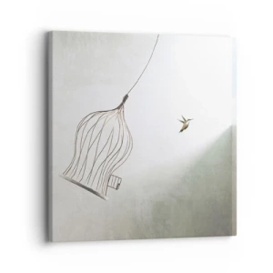 Lærredstryk - Billede på lærred - I sit elementet - 30x30 cm