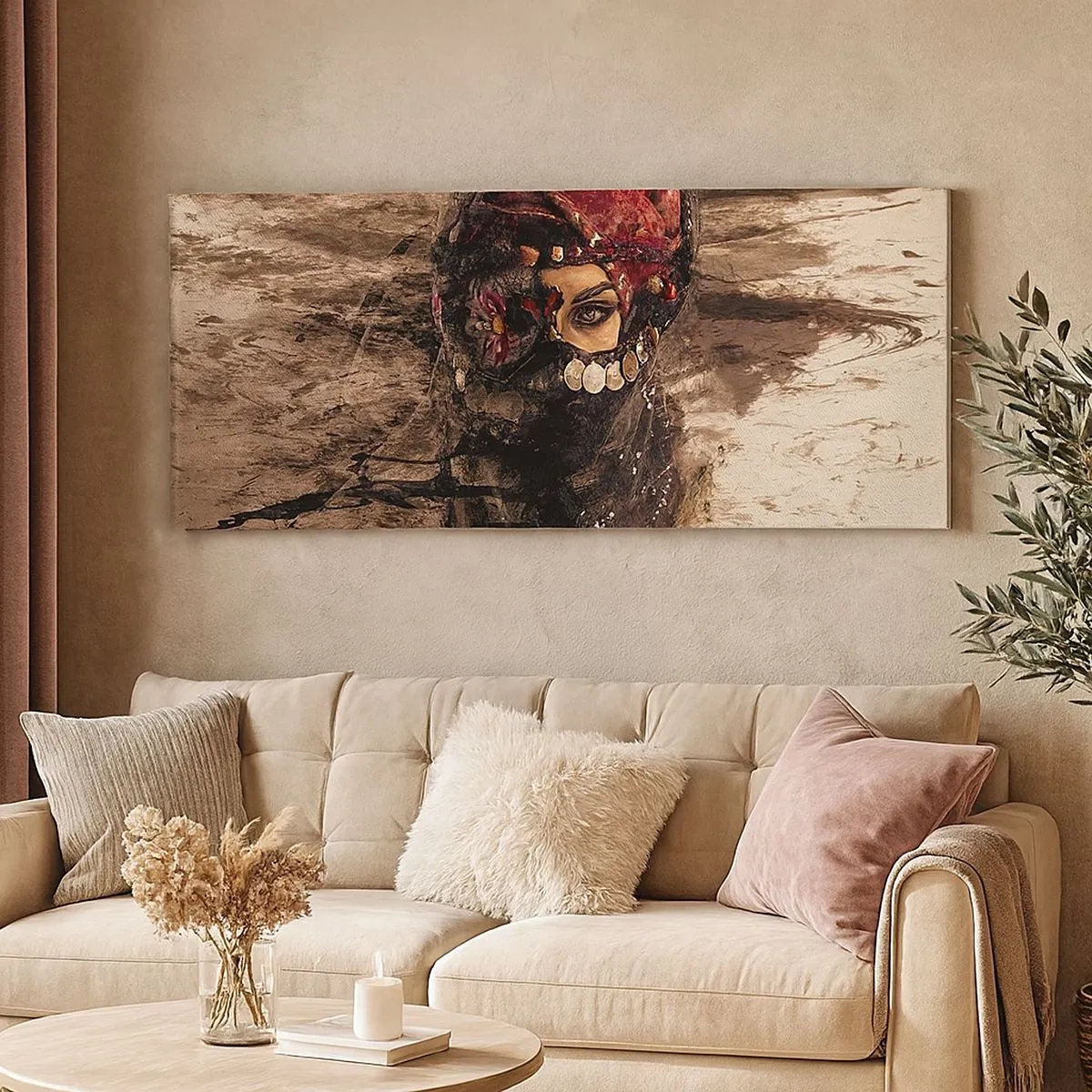 Lærredstryk - Billede på lærred - Foruroligende for at sige det mildt - 100x40 cm