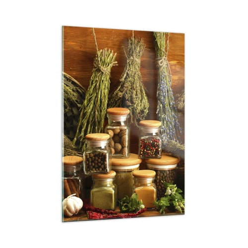 Billede på glas - Køkkenmagi - 50x70 cm
