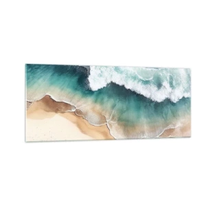 Billede på glas - Et evigt møde - 100x40 cm