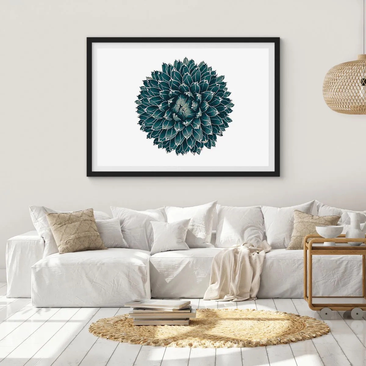 Plakat i sort ramme - Ørkenstjerne - 70x50 cm