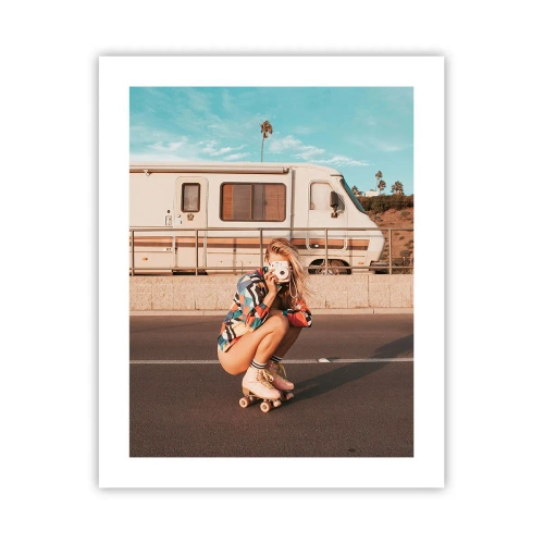 Plakat - Smil, tak! - 40x50 cm