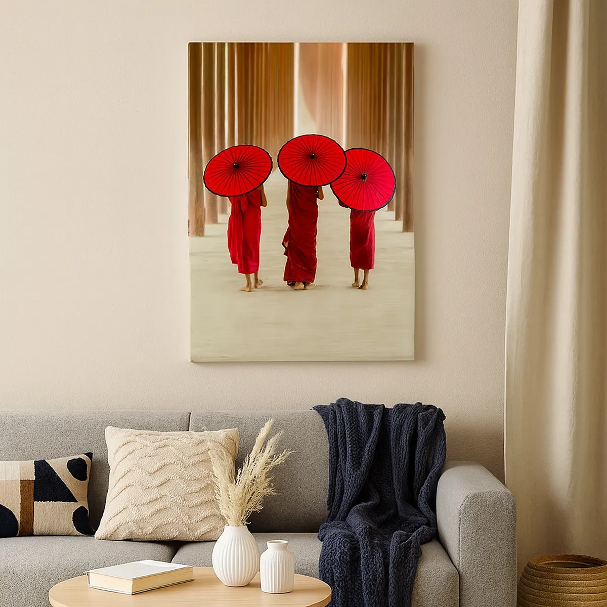 Lærredstryk - Billede på lærred - På vej til det rene land - 50x70 cm