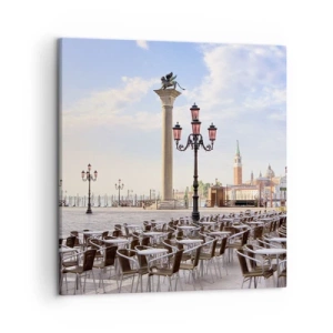 Lærredstryk - Billede på lærred - Velkommen, alt er klar - 50x50 cm