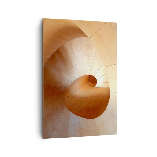 Lærredstryk - Billede på lærred - Arkitektonisk serpentin - 70x100 cm