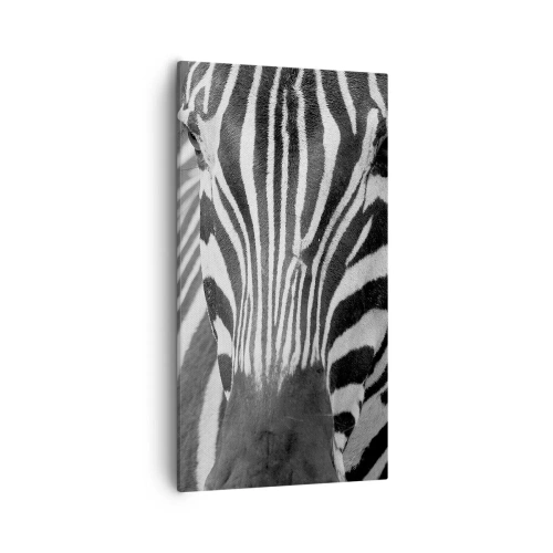 Lærredstryk - Billede på lærred - Verden er sort og hvid - 55x100 cm
