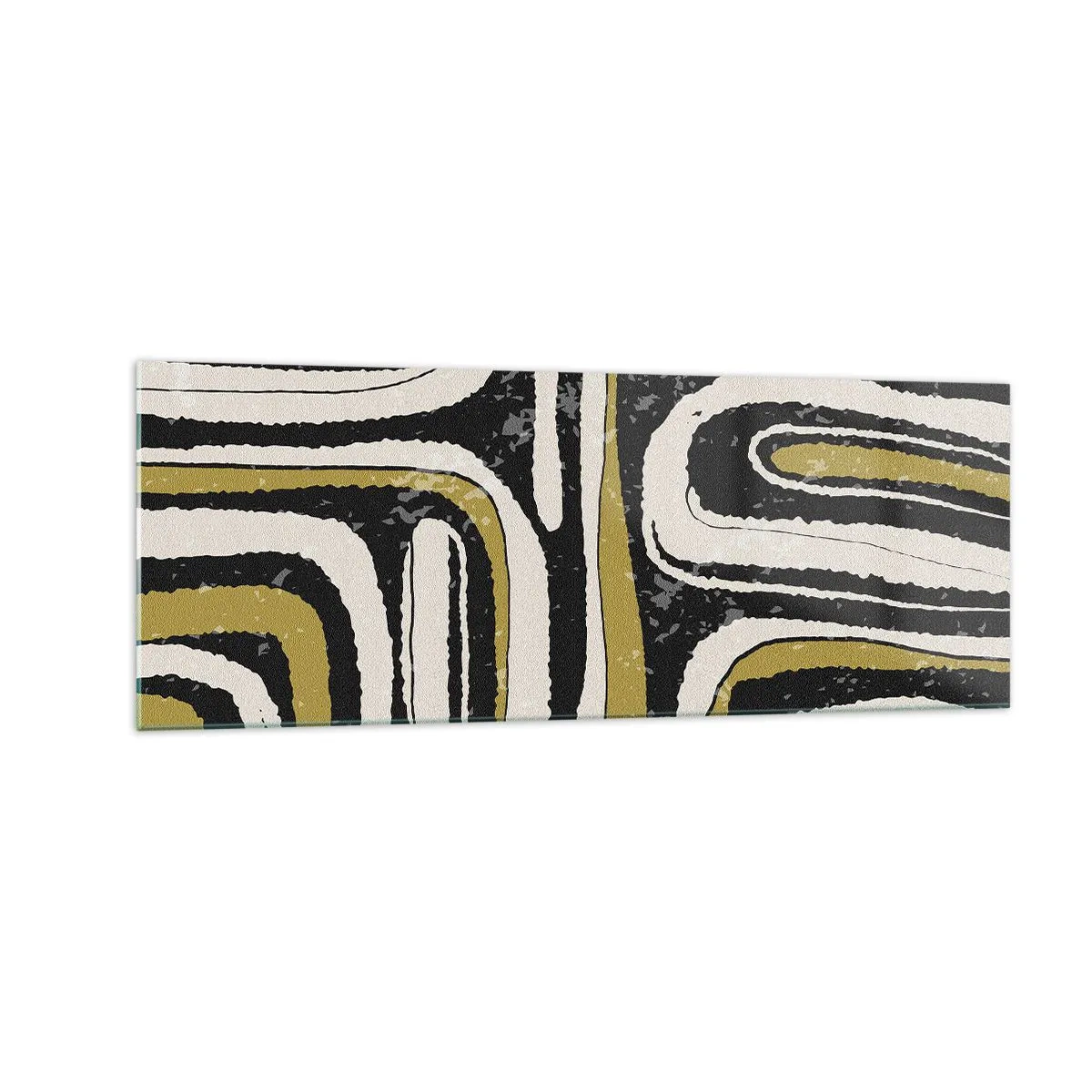 Billede på glas - Komposition: stier og gyder - 140x50 cm