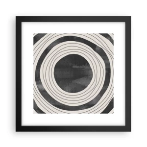 Plakat i sort ramme - Lige til det punkt - 30x30 cm