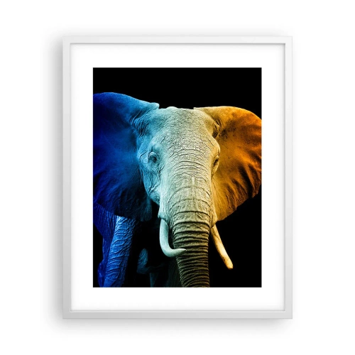 Plakat i hvid ramme - Excentrisk, ikke underlig - 40x50 cm