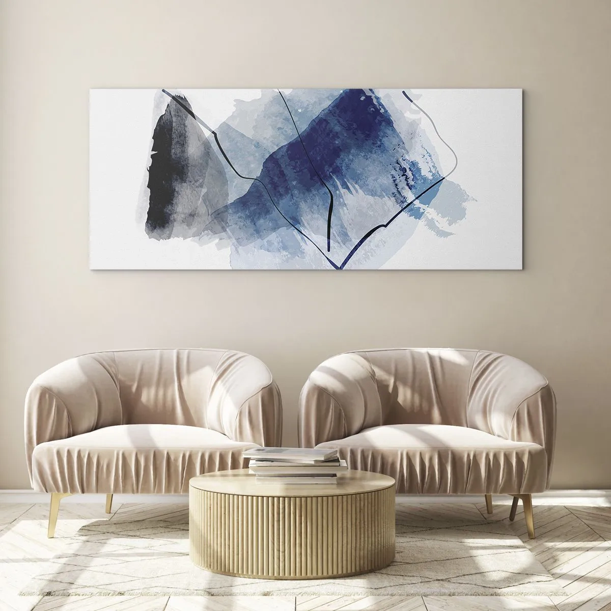 Billede på glas - Isbjerg - 120x50 cm