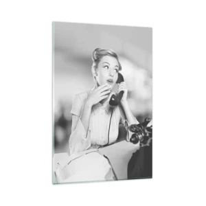 Billede på glas - Hej, vi er i 1950'erne. - 80x120 cm