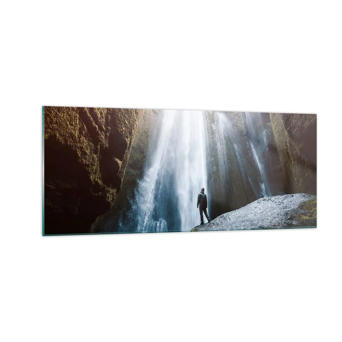 Billede på glas - Genskabelse af proportioner - 100x40 cm