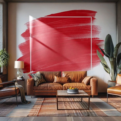 Fototapet Selvklæbende Deluxe Sticker - Uden for rammen - Abstraktion, Stykke, Minimalisme - 350x256 cm