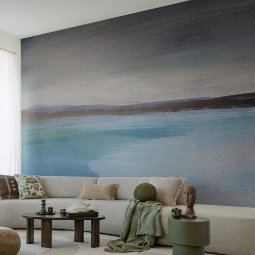 Fototapet Premium Canvas - Horisontalt landskab - Hav, Stykke, Strand - 300x210 cm