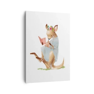 Lærredstryk - Billede på lærred - Læs for mig, mor - 70x100 cm