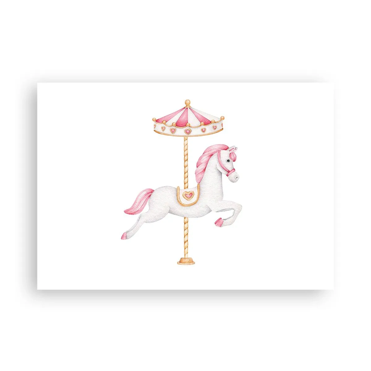 Plakat - Han satte af sted med en hov - 100x70 cm