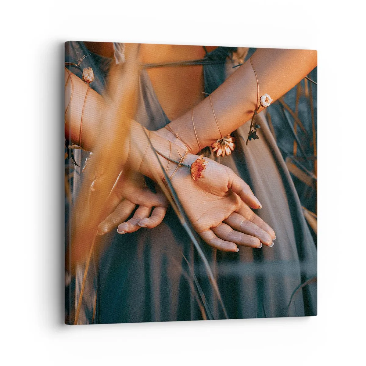 Lærredstryk - Billede på lærred - Forbundet med naturen - 30x30 cm