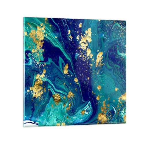 Billede på glas - Solblade - 50x50 cm