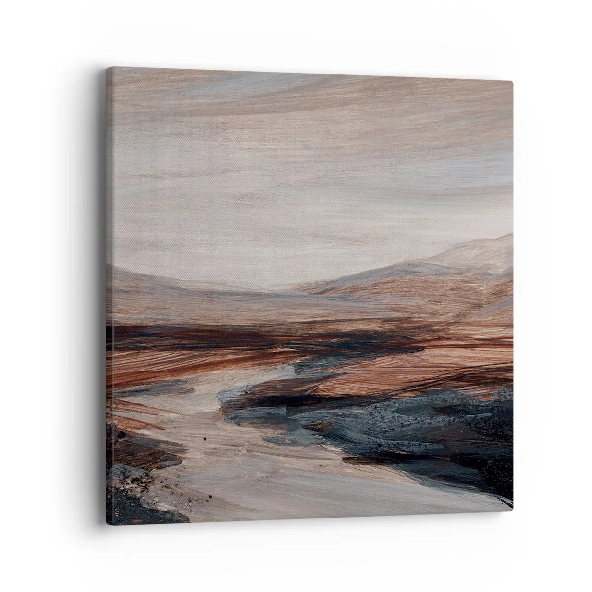 Lærredstryk - Billede på lærred - Fredfyldt dal - 40x40 cm