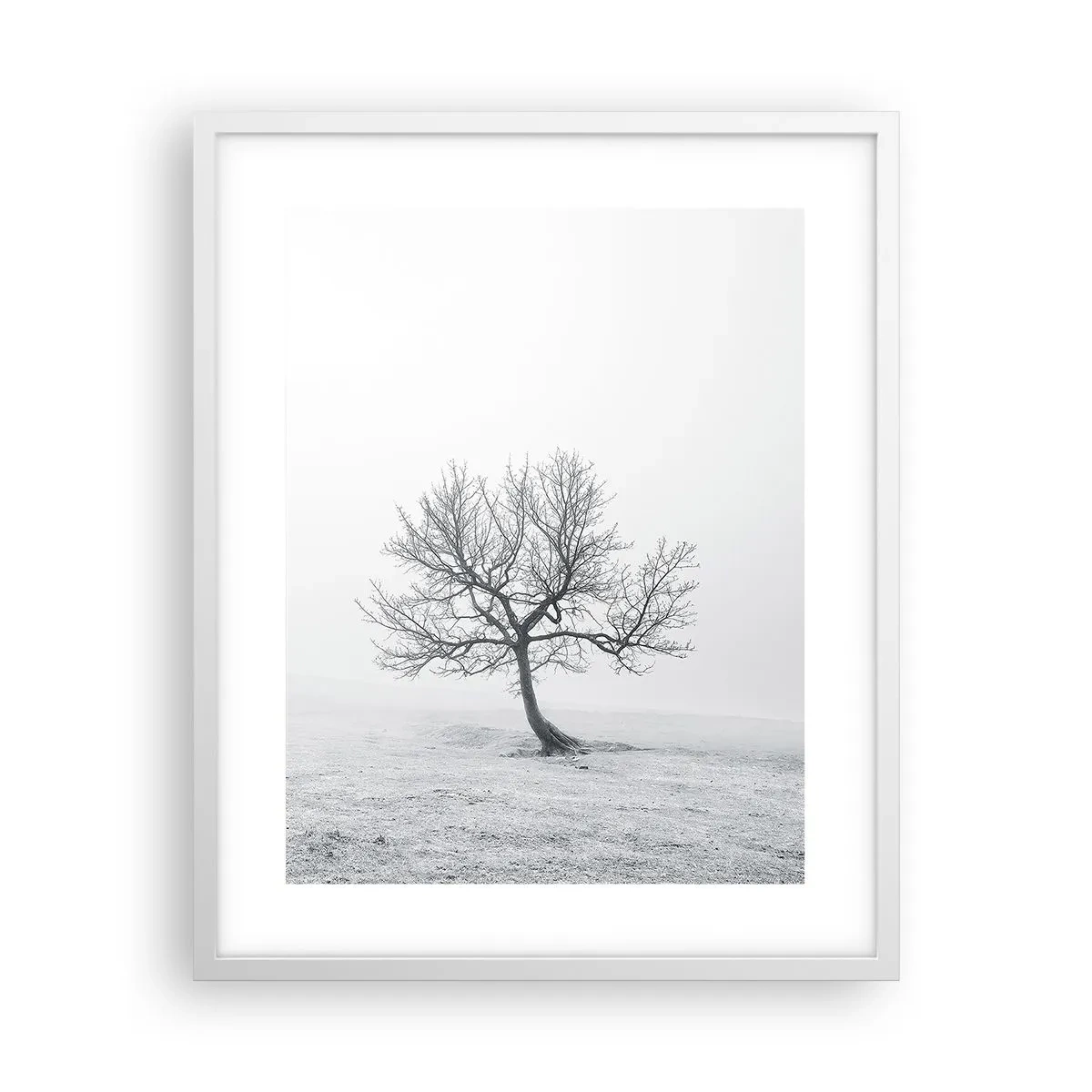Plakat i hvid ramme - Mod intetheden - 40x50 cm