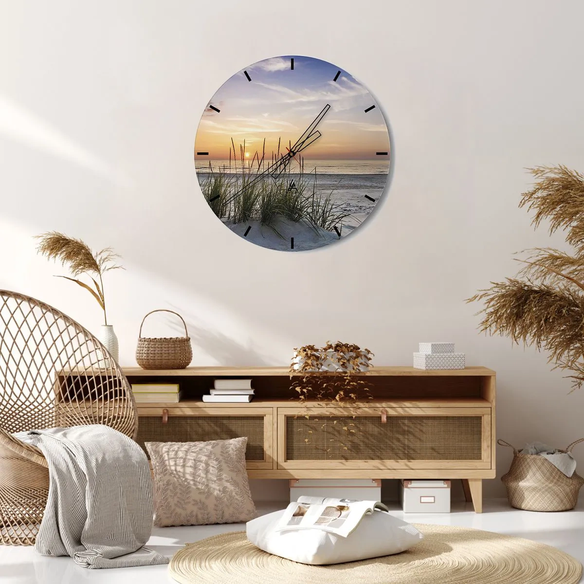 Vægur, Uret - Se, tænk, føl - 40x40 cm