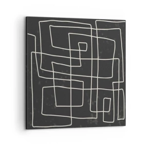 Lærredstryk - Billede på lærred - Ikke helt så enkel - 60x60 cm