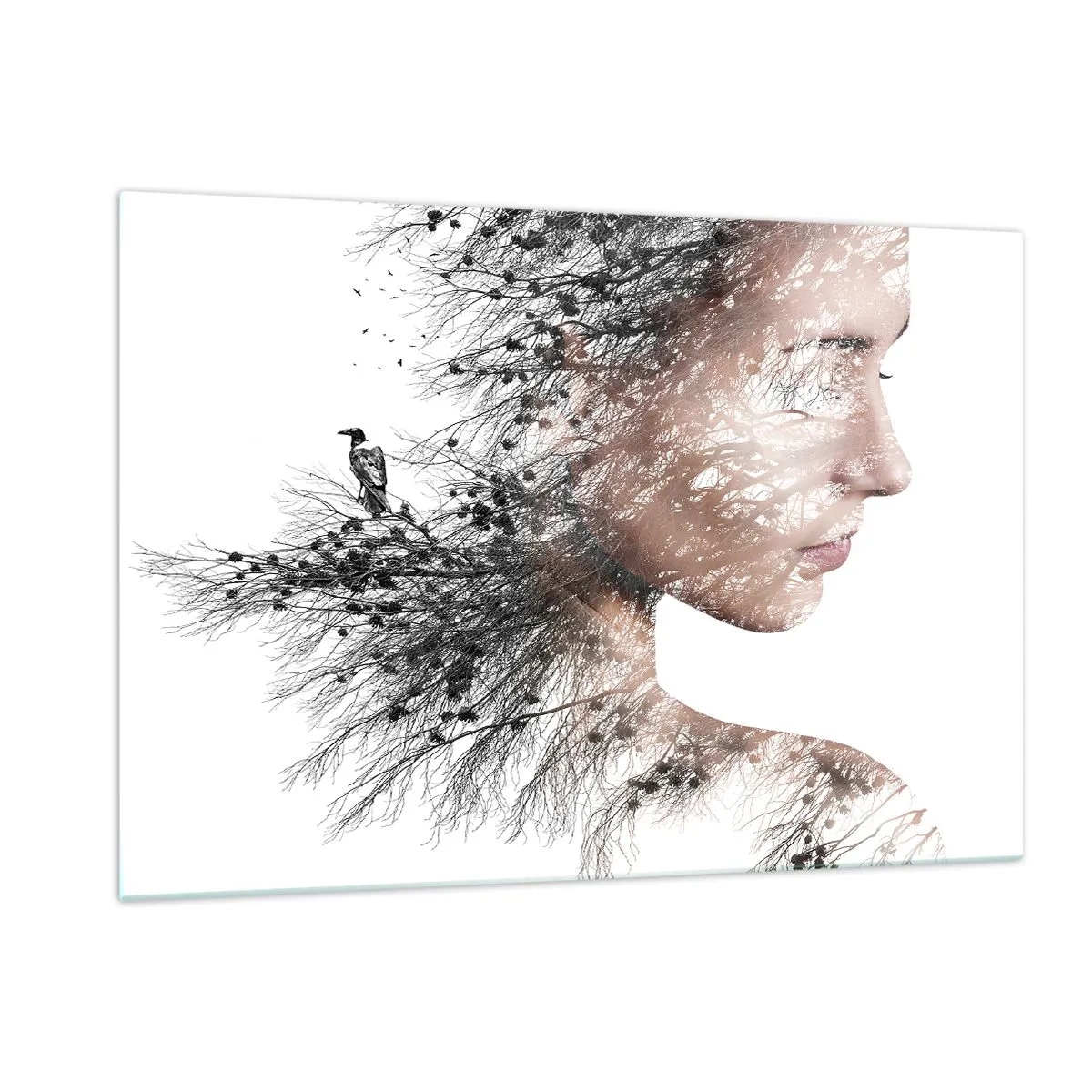 Billede på glas - Skovens ånd - 120x80 cm