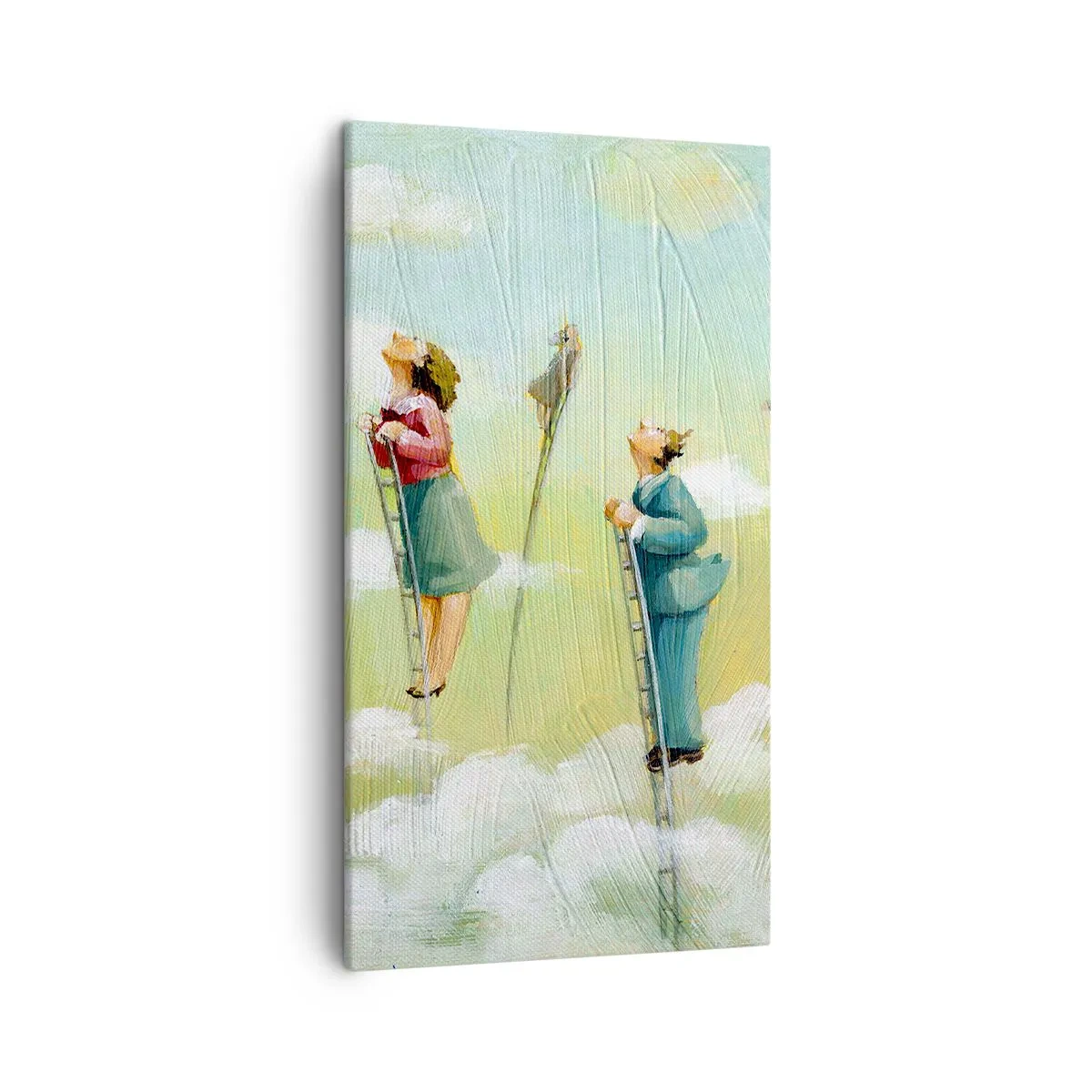 Lærredstryk - Billede på lærred - Bag din drøm - 45x80 cm