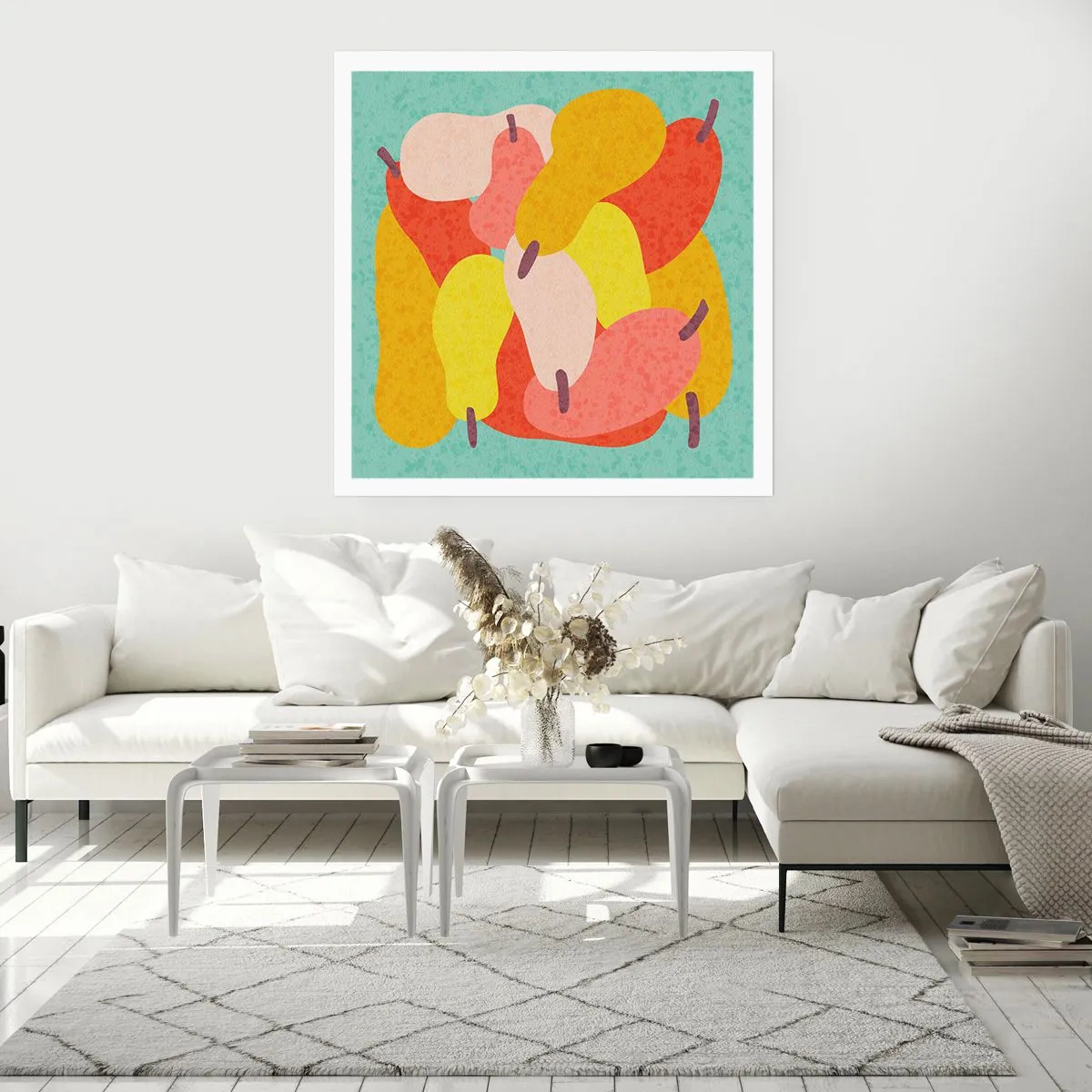 Plakat - Smag på sommersolen - 40x40 cm
