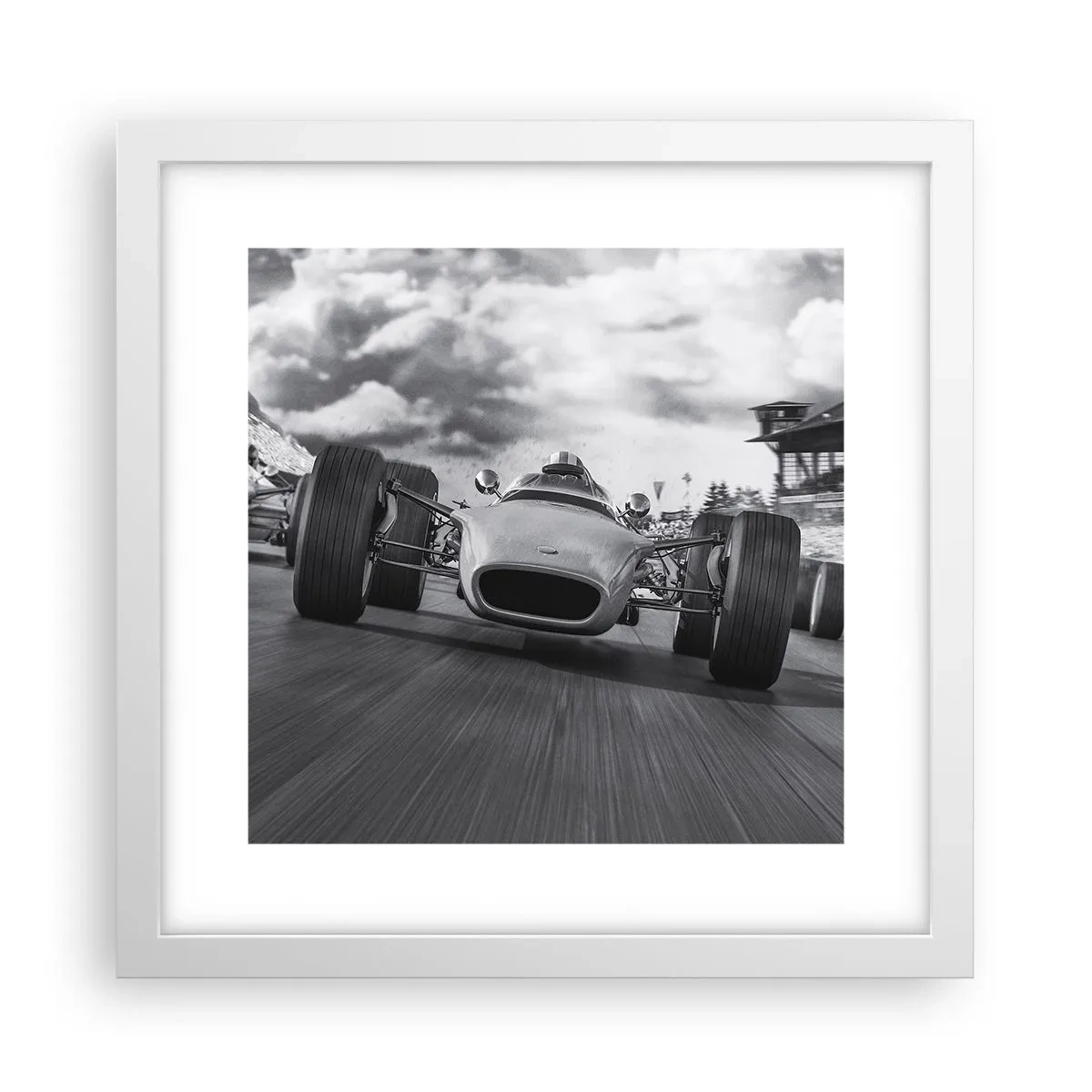 Plakat i hvid ramme - Der er kraft! - 30x30 cm