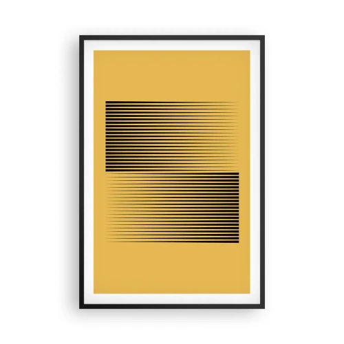 Plakat i sort ramme - Modsætningernes kvadrat - 61x91 cm
