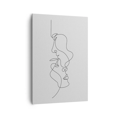 Lærredstryk - Billede på lærred - Gløderne af glubende begær - 70x100 cm