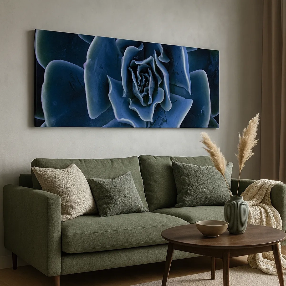 Lærredstryk - Billede på lærred - Ørkenblomst - 30x30 cm