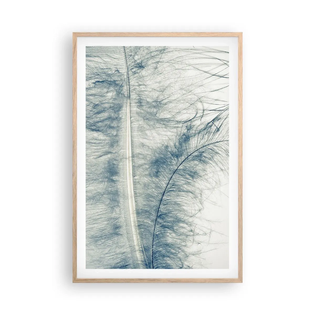 Plakat i ramme af lyst egetræ - Naturens hvisken - 61x91 cm