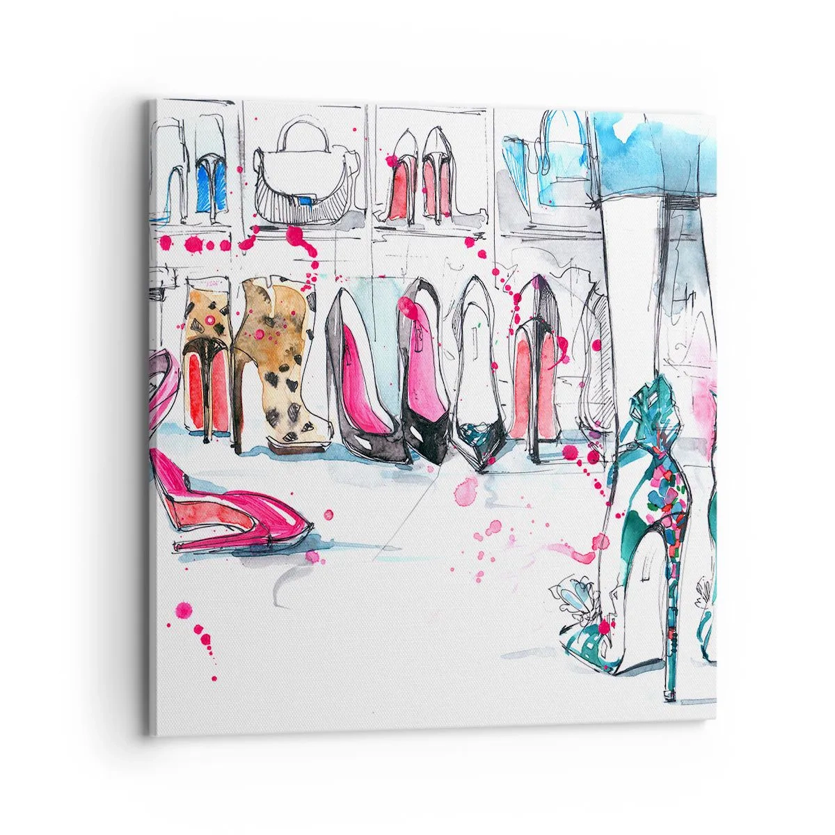 Lærredstryk - Billede på lærred - Sesam, åbn dig - 70x70 cm