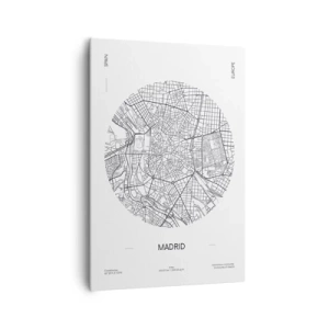 Lærredstryk - Billede på lærred - Madrids anatomi - 70x100 cm