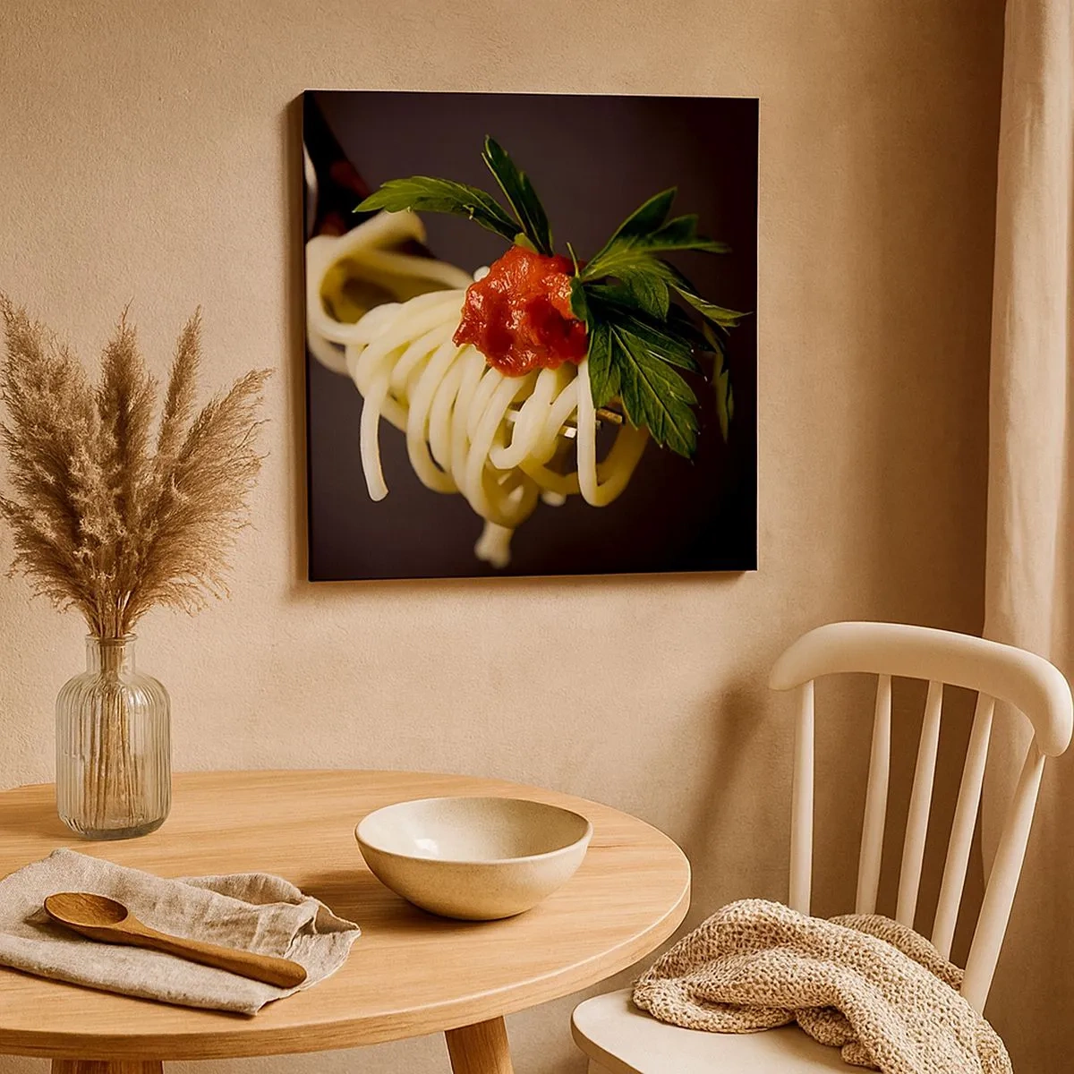 Lærredstryk - Billede på lærred - En lækker bid - 30x30 cm