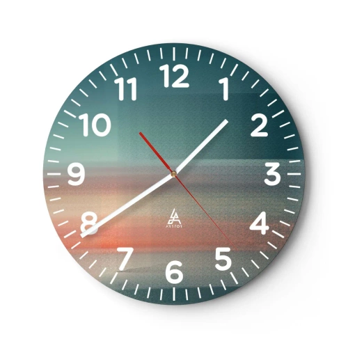 Vægur, Uret - Abstraktion: bølger af lys - 30x30 cm