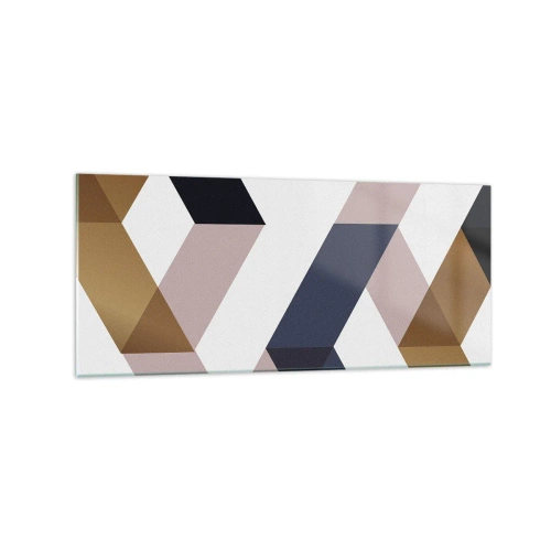 Billede på glas - Planer og vinkler - 120x50 cm