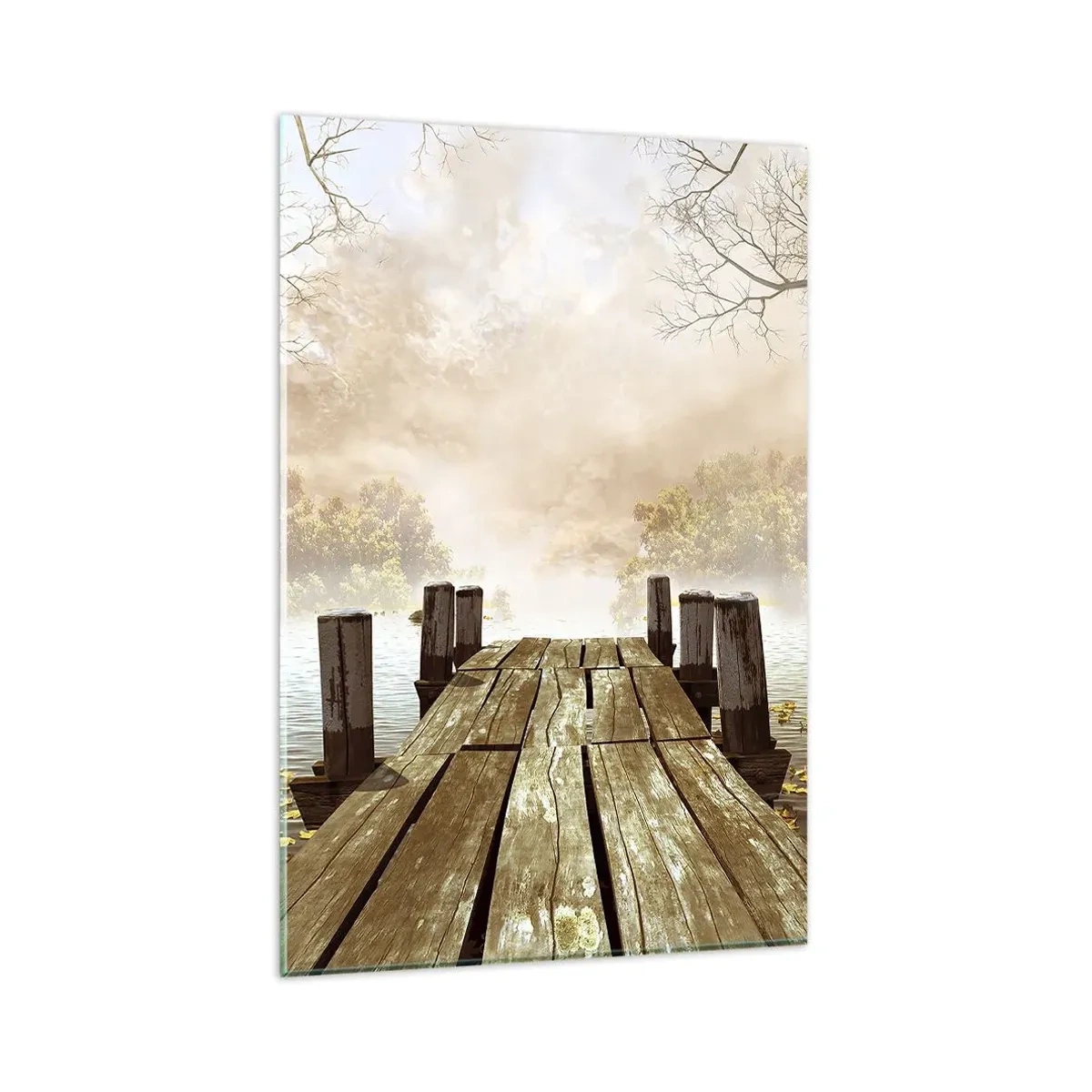 Billede på glas - Efterårets blide tristhed - 80x120 cm