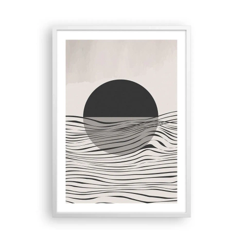 Plakat i hvid ramme - Halvkomposition - 50x70 cm