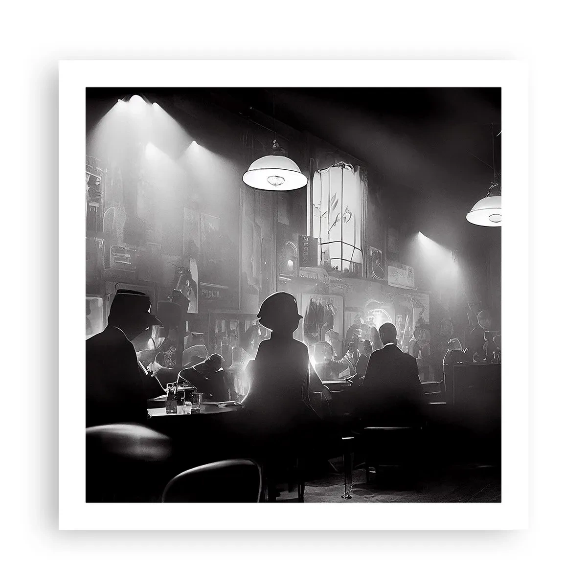 Plakat - I en jazzet stemning - 60x60 cm